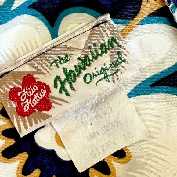 Hilo Hattie Vintage Hawaiian Original USA Sheath Dress Sleeveless Size 12 Floral - Picture 15 of 16